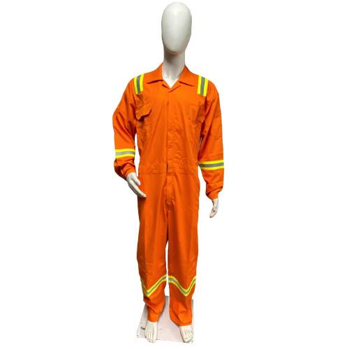 Bright Orange High Visibility IFR Suit with Standard Shirt Collar Manufacturers, Suppliers, Exporters in Delhi