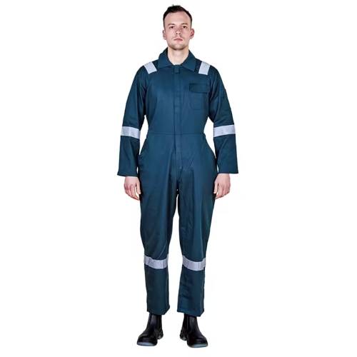 Durable Dark Green Mechanic Coverall Suits Full Length Zipper Lay Flat Collar Manufacturers, Suppliers, Exporters in Delhi