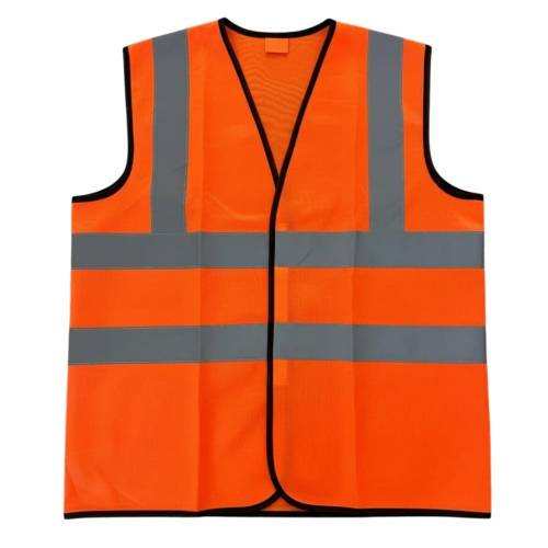 Durable Orange Safety Jackets Sleeveless Industrial Safety Polyester Fabric Manufacturers, Suppliers, Exporters in Delhi