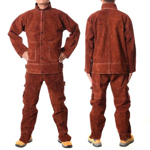 Durable Split Leather Fire Retardant Suit for Welding and Industrial Protection Manufacturers, Suppliers, Exporters in Delhi