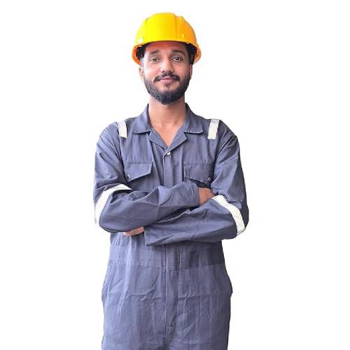 Gray Cotton Boiler Suit for Industrial Use Pre Shrunk Fabric Concealed Snap Front Manufacturers, Suppliers, Exporters in Delhi