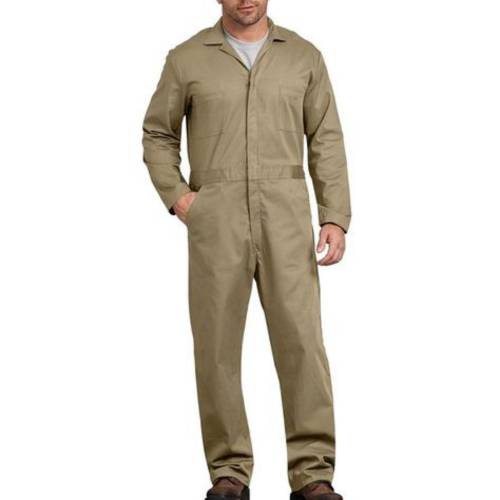 Heavy Duty Tan Khaki Industrial Overalls Male Relaxed Fit Hidden Zipper Closure Manufacturers, Suppliers, Exporters in Delhi