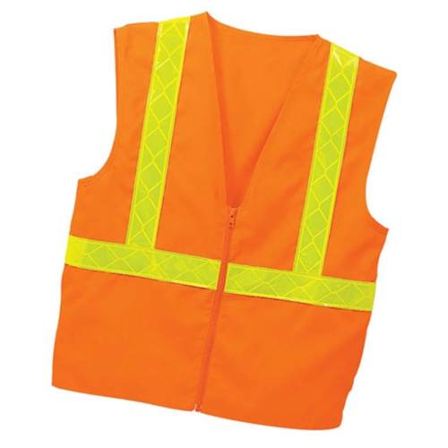 Lightweight Orange Safety Jackets Sleeveless Plain Net Design Industrial Manufacturers, Suppliers, Exporters in Delhi