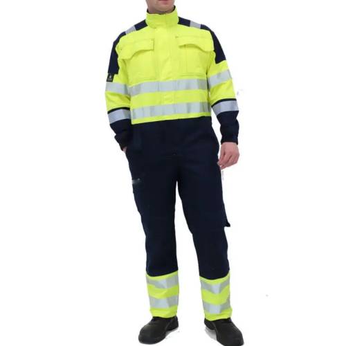 Professional Fire Retardant Coverall High Visibility Reflective Strips Chest Flap Pockets Manufacturers, Suppliers, Exporters in Delhi