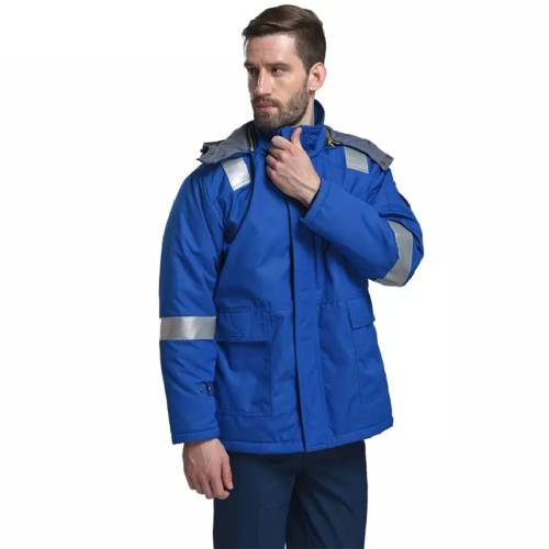 Unisex Royal Blue Fire Retardant Suit with Front Zipper Velcro Flap and Reflective Manufacturers, Suppliers, Exporters in Delhi